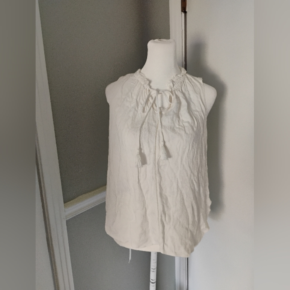 Scotch & Soda Front Tie Sleeveless Top Sz Small